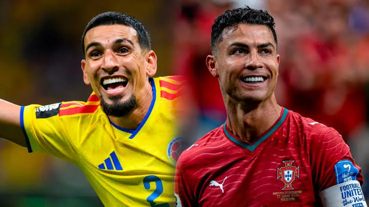 Colombia VS Portugal article image focused on the late pressure and VAR drama