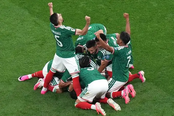 Mexico celebrate after beating Ecuador at World Cup 2026